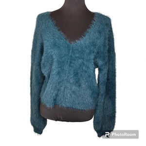 Lovers + Friends Green Super Soft Knit Sweater